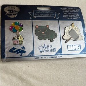 Disney Colorful 30th Anniversary Pin Set 8 of 10